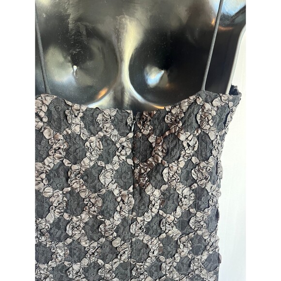 White House Black Market Y2K Textured Cocktail Midi Dress Size 12 Vintage Retro - Picture 4 of 7